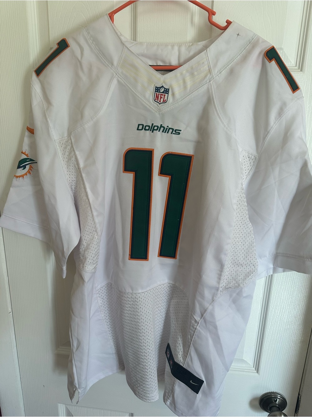 NFL Miami Dolphins White Teal Orange #11 Jersey